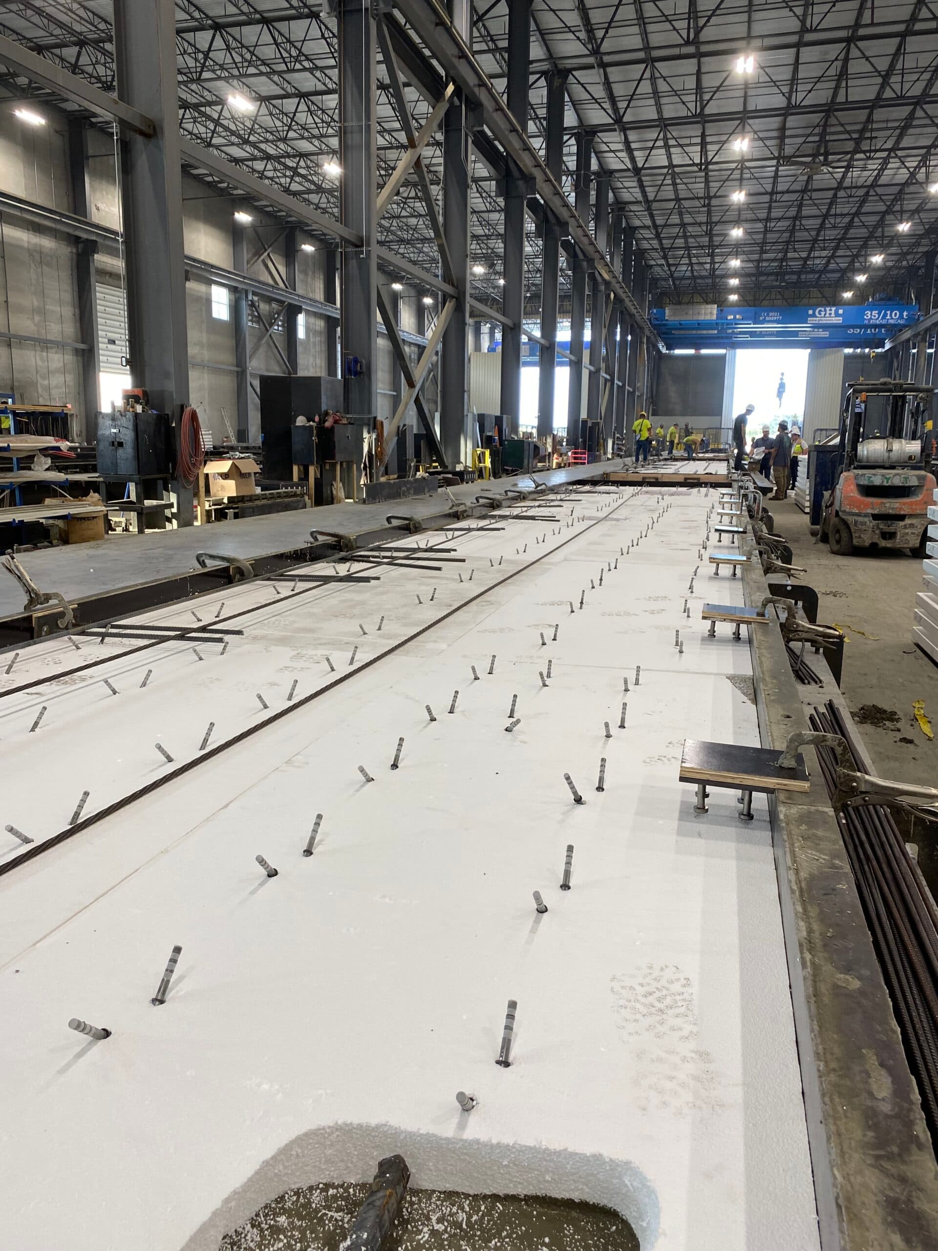 X-Pin insulation connector in a precast sandwich panel