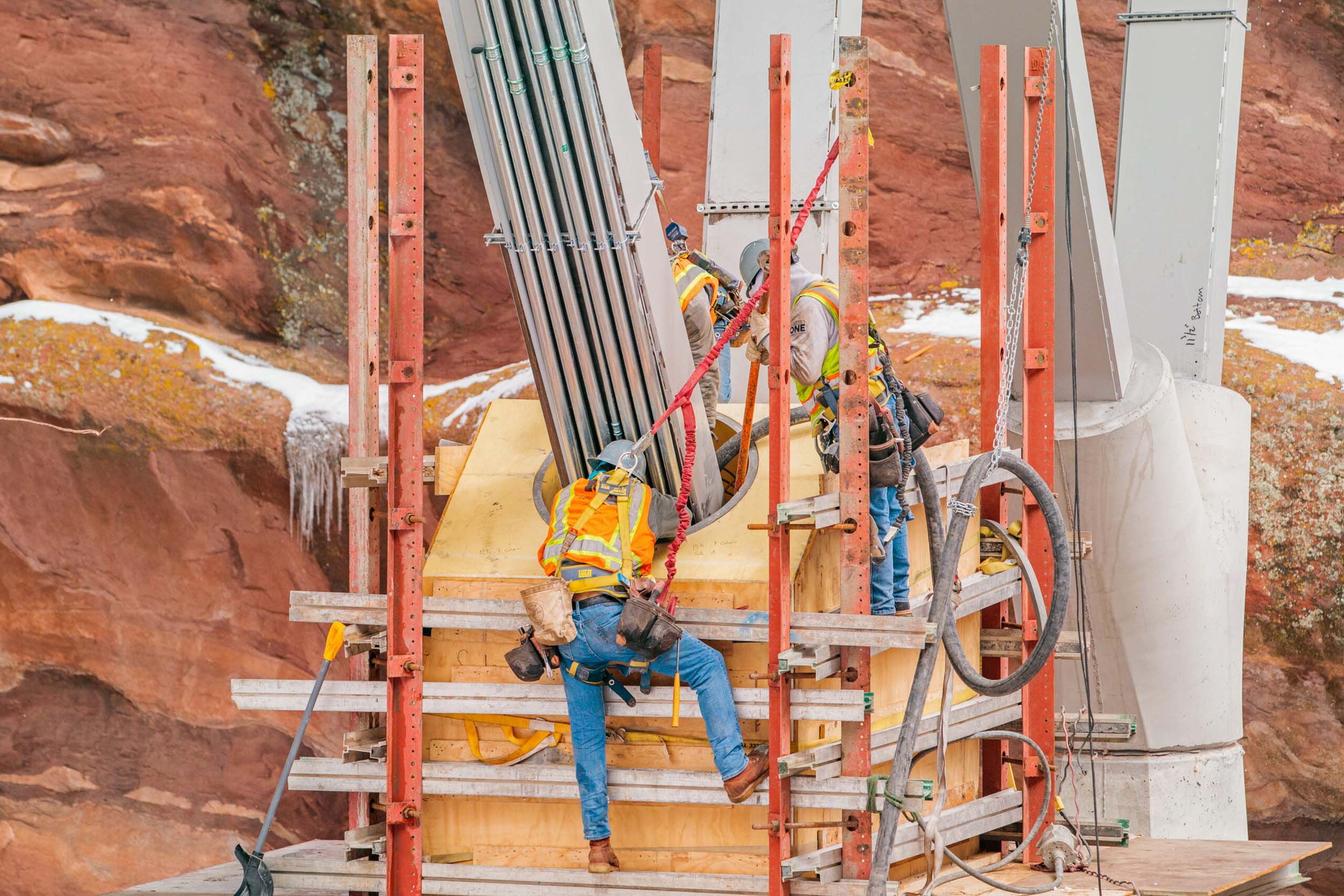 Red Rocks Amphitheatre concrete work